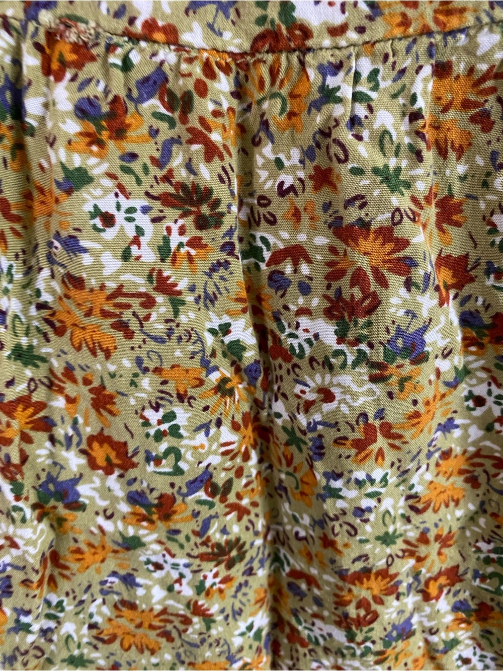 Floral Tiered Midi Dress in Mustard - Picture 10 of 16